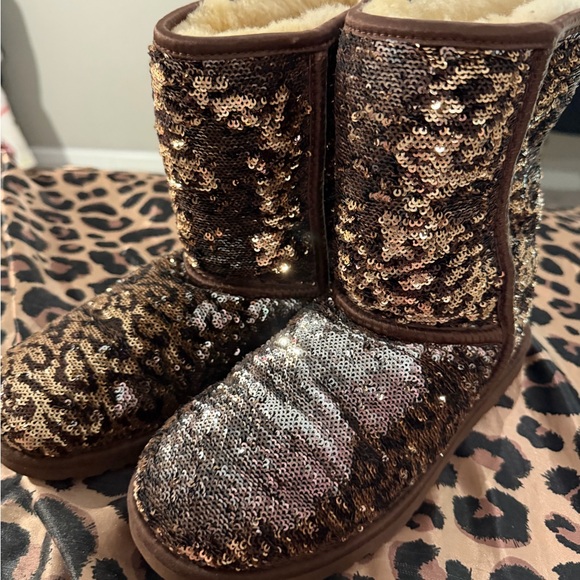 UGG Sparkling Animal Print Boots - Picture 2 of 5